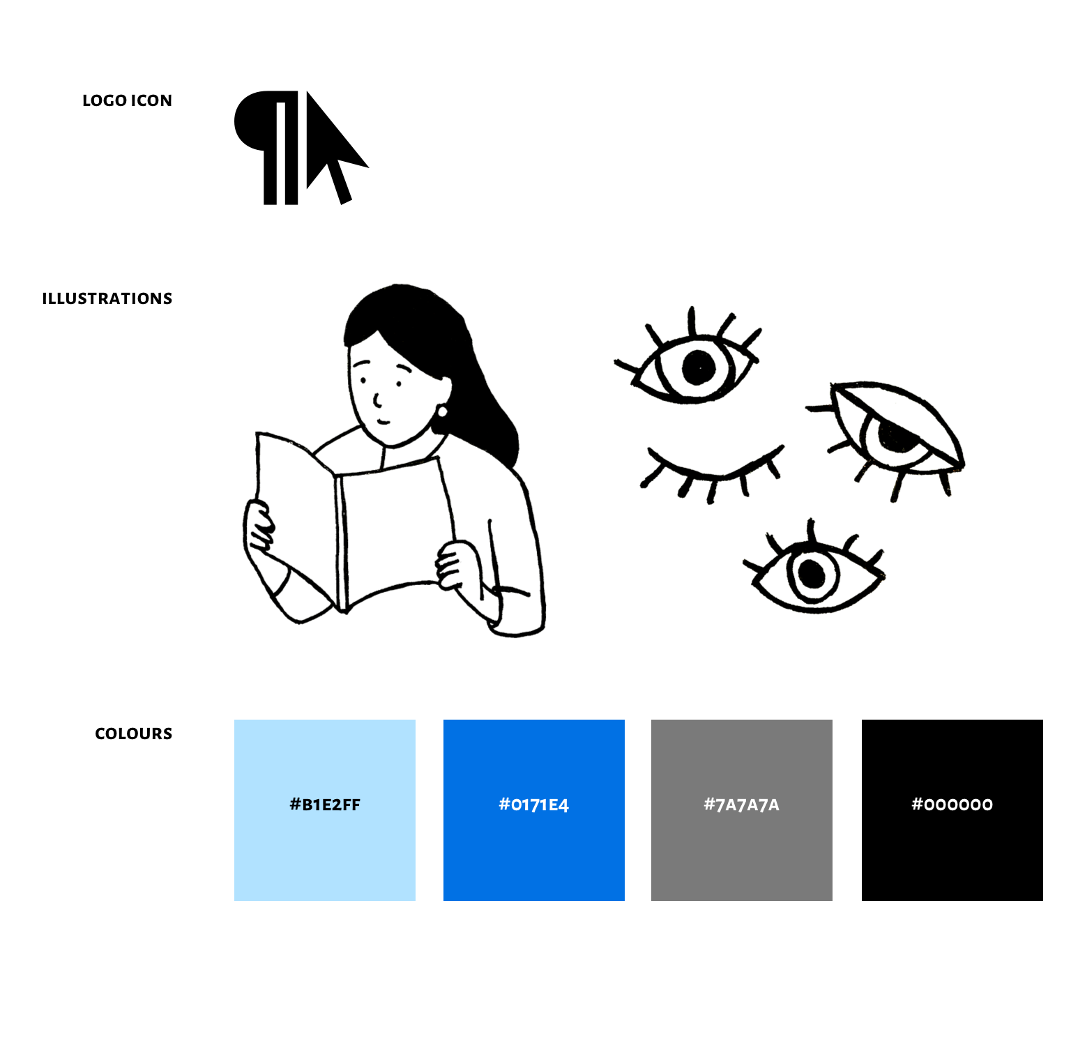 The imagery and colour palette for the Field Guide to Web Accessibility.
