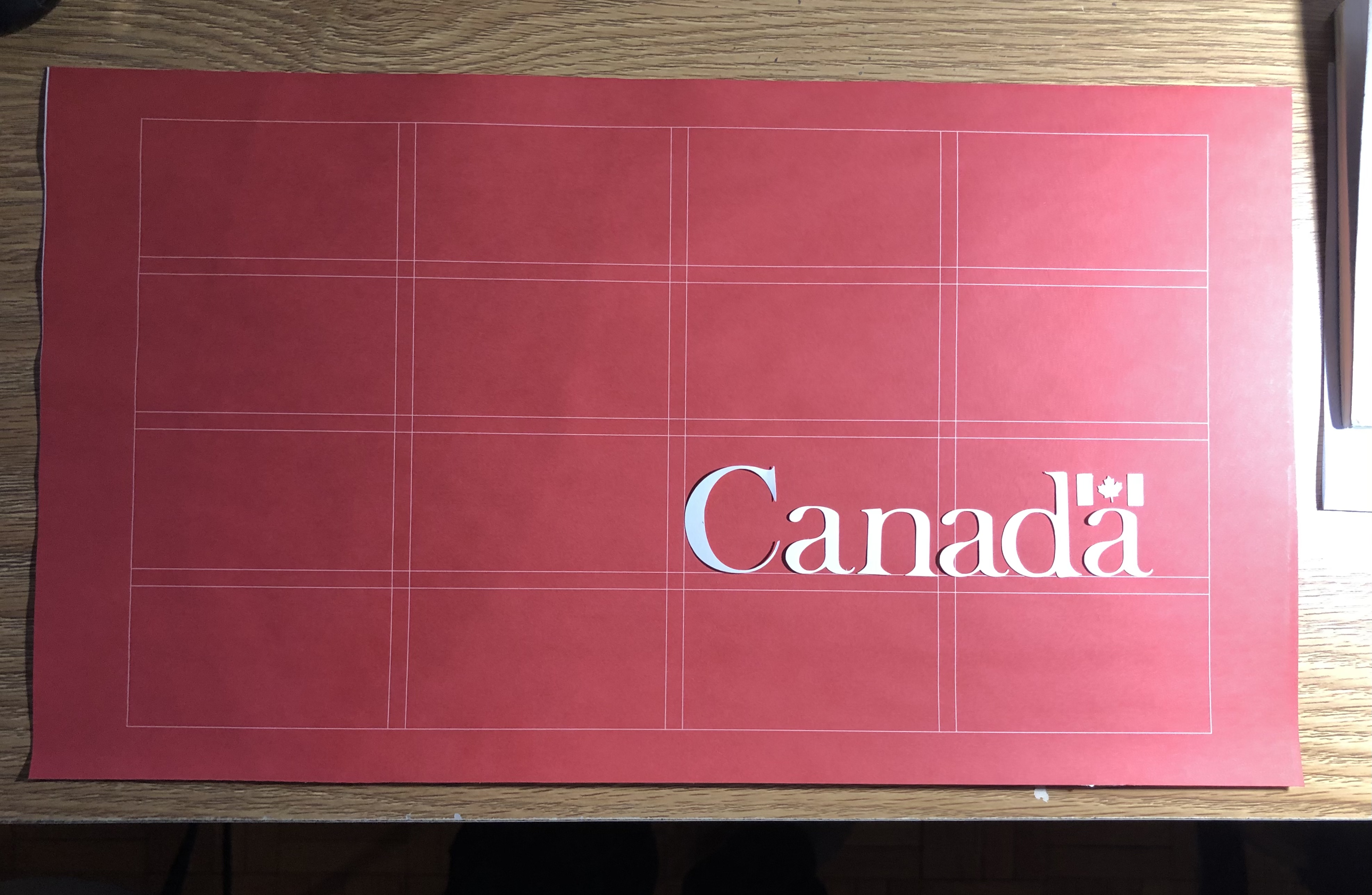 The grid used in the stop motion test footage.